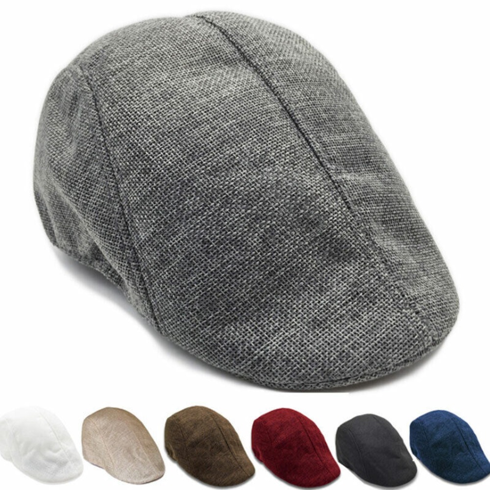 Dad Hat Cotton - Peaky Newsboy กอล์ฟขับรถหมวกหมวกเด็กชายบุรุษแบนหมวก Beret หมวกคนขับรถแท็กซี่ Vintage