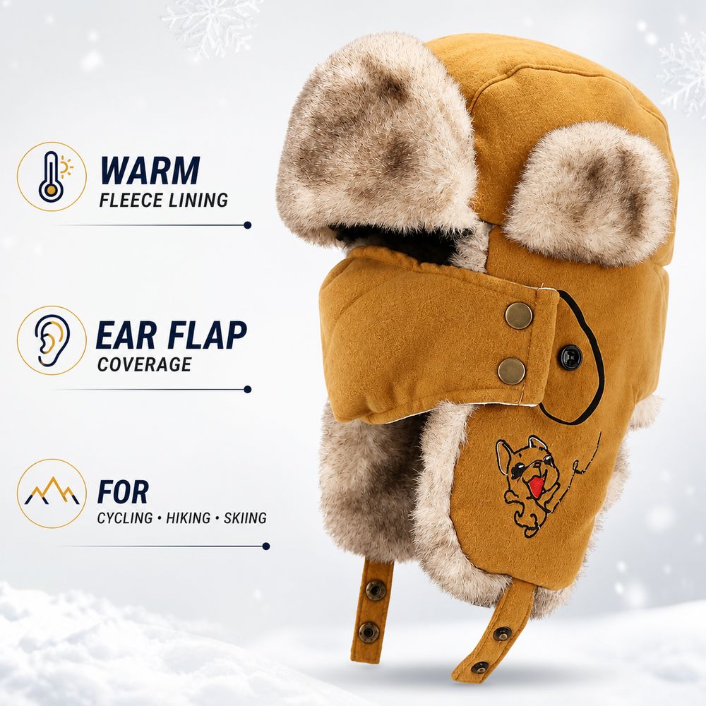 หมวกกันหนาวบุขนเฟอร์เทียมแบบให - Trapper Hat Ear Flap บทวิจารณ์และราคา
