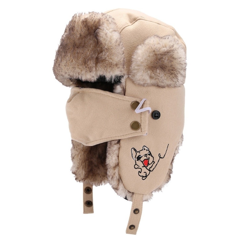 หมวกกันหนาวบุขนเฟอร์เทียมแบบให - Trapper Hat Ear Flap บทวิจารณ์และราคา