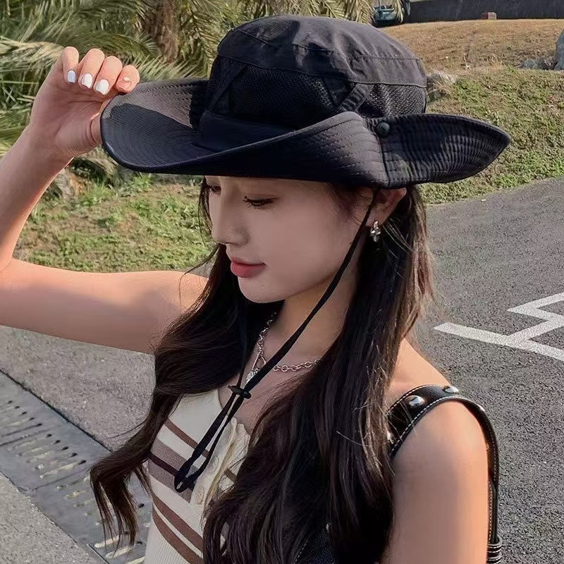 หมวกบักเก็ตผู้ชายสำหรับฤดูร้อน - Sun Hat Wide Brim บทวิจารณ์และราคา