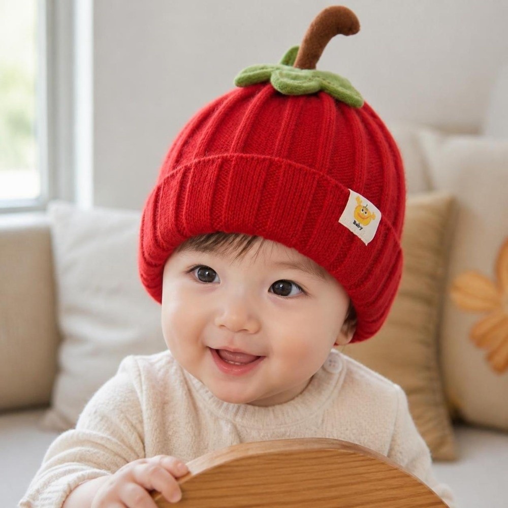 หมวกไหมพรมเด็กน่ารักสไตล์นุ่มน - Beanie Cuffed Knit บทวิจารณ์และราคา